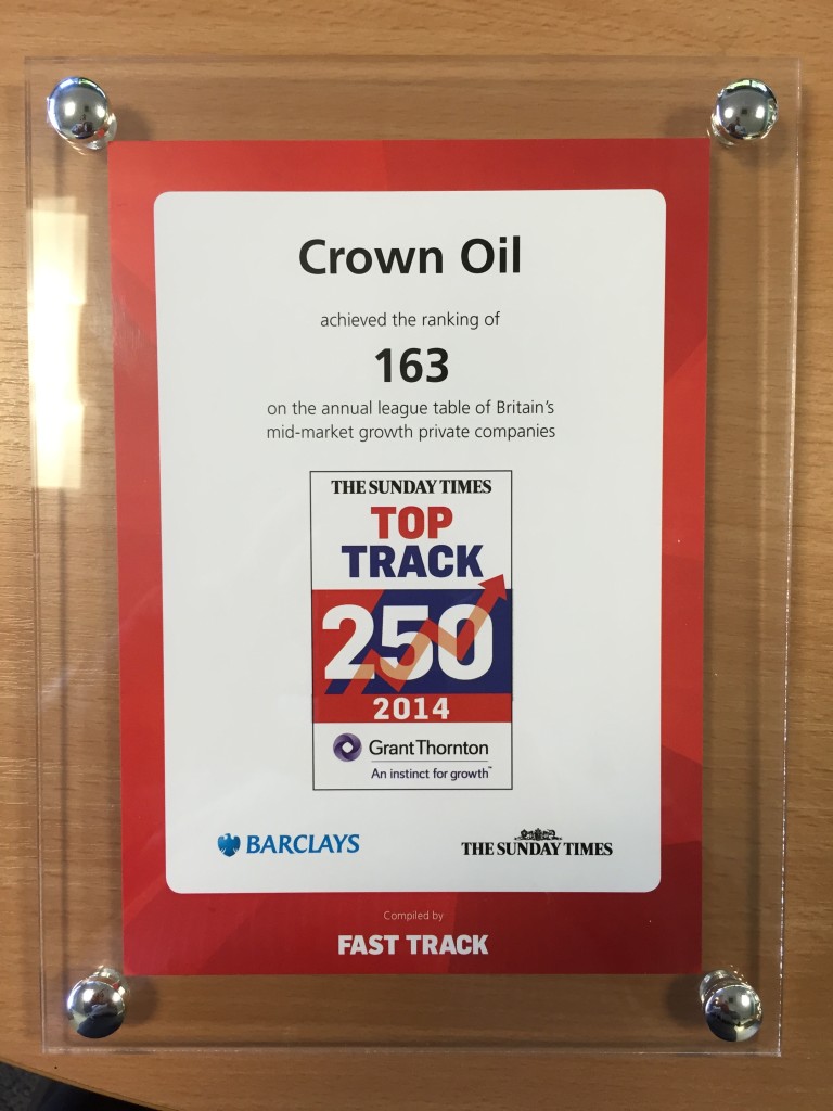 Crown Oil's Award - Top Track 250