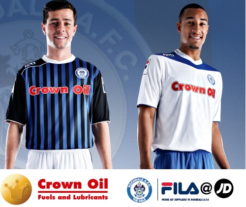 Rochdale AFC Kit 13/14 Crown Oil